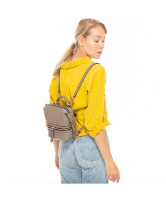 Leather Backpack Purse for Women Convertible Crossbody Bag for Travel