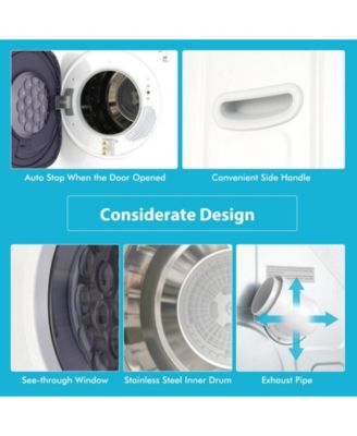 1500W Compact Laundry Dryer with Touch Panel