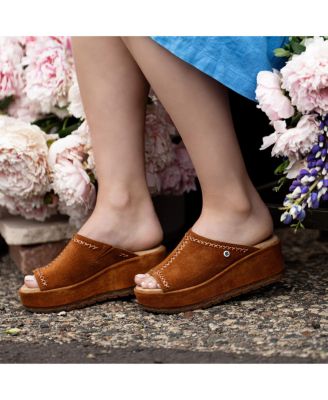 Women's Paislee Suede Wedge Sandals