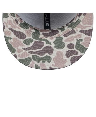 Men's Black Philadelphia 76ers Camo Print UV 59FIFTY Fitted Hat