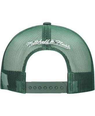 Мужская шляпа дальнобойщика Mitchell & Ness Hunter Green Milwaukee Bucks Core Evergreen с регулируемой посадкой без рецепта