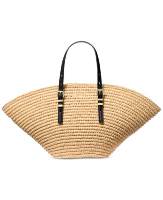 【国内発送】michaelkors＊Isa Fan Large Woven Tote Michael Kors Isa Fan Large Woven Tote - Macy's