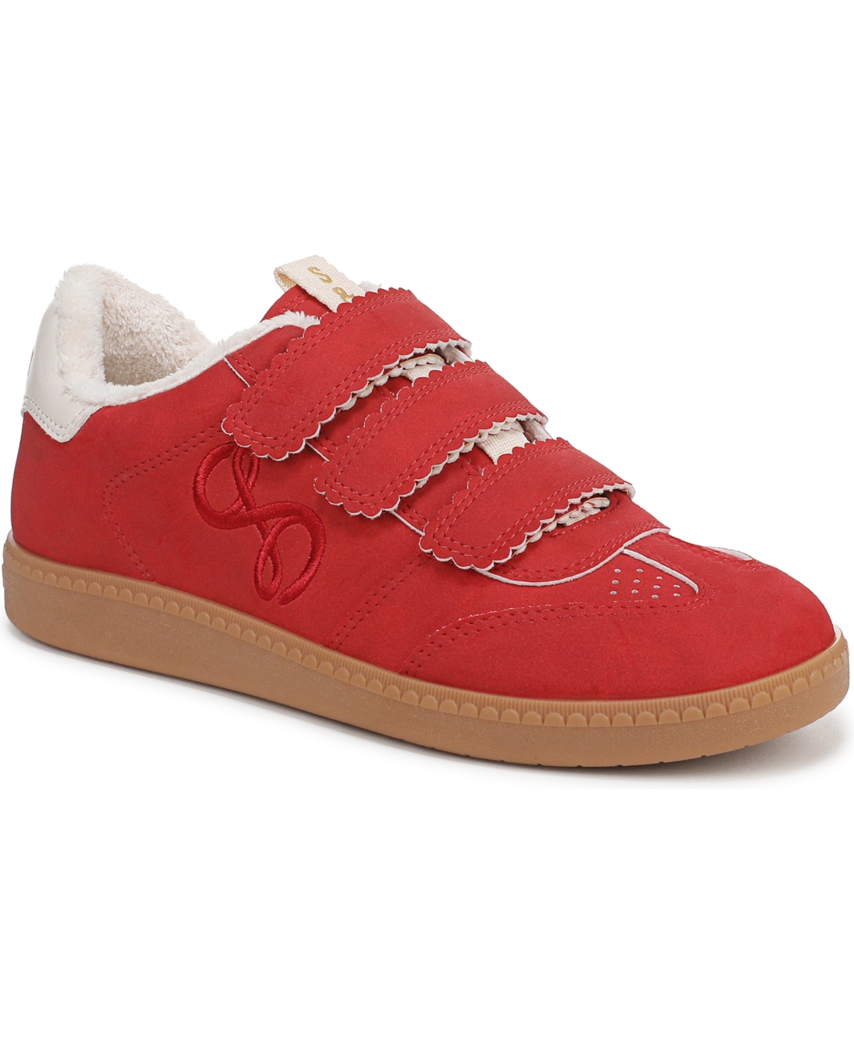 Women's Waverly Triple Strap Slip On Sneakers - Red Coral
