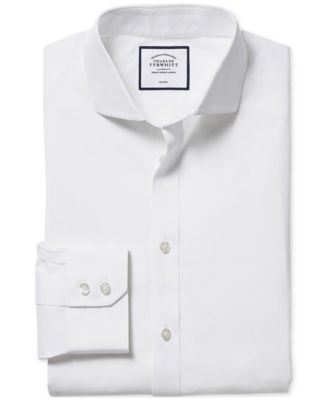 Men's Slim-Fit Poplin Dress Shirt