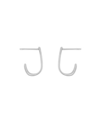 Post Push Back Hoop Earrings