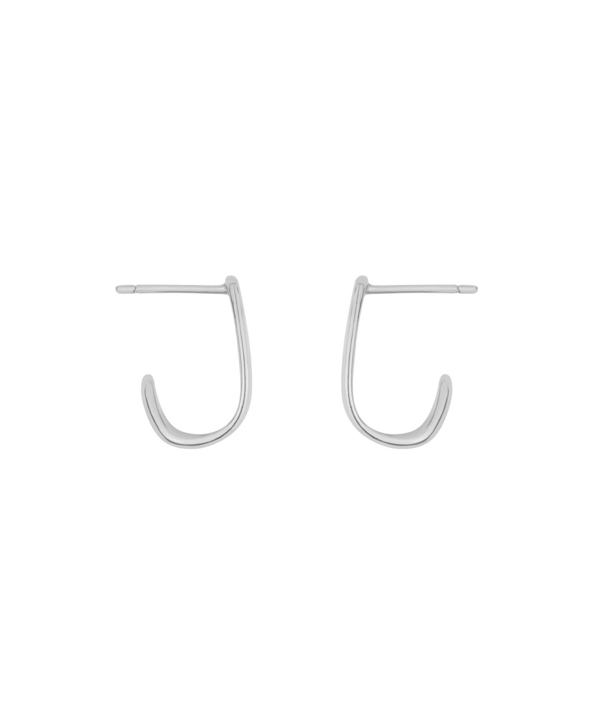 And Now This Post Push Back Hoop Earrings In Silver