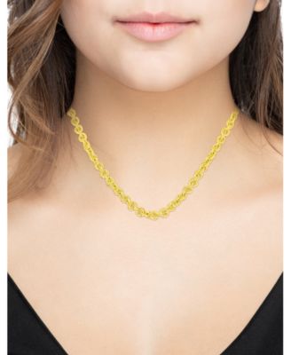 Circle Link Chain Necklace