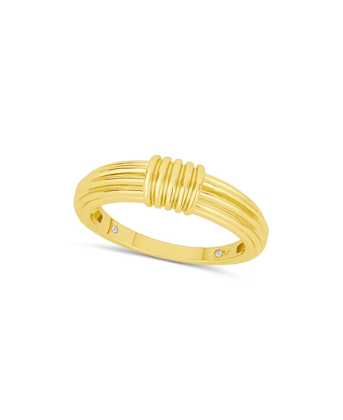 And Now This Gold Textured Statement Ring In Gold