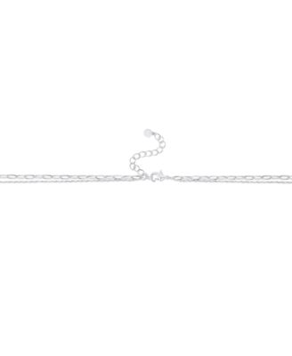 And Now This Cubic Zirconia Double Layered Strand Heart Necklace 5690₽