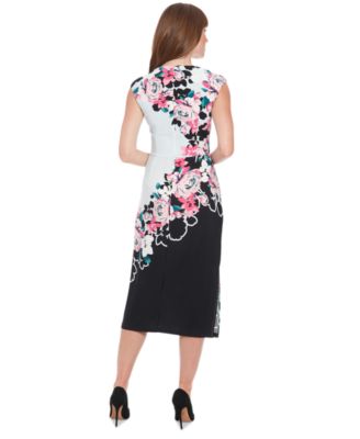 Миди-платье London Times Petites с цветочным принтом