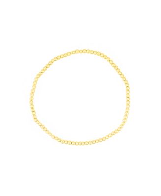 ADORNIA Gold Stretch Ball Bracelet Set