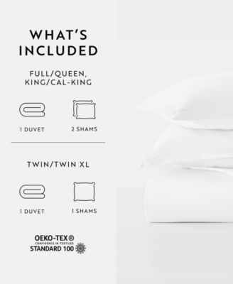 Double Brushed Solid Duvet Cover Set, King/California King