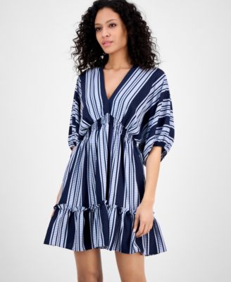 Женское платье-трапеция Taylor с V-образным вырезом и рукавами-доломанами