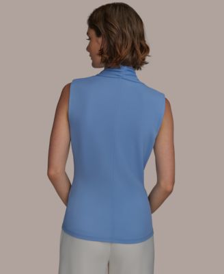 Женский топ без рукавов с отделкой из фурнитуры от Donna Karan New York для женщин