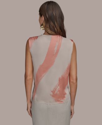 Женский топ без рукавов Donna Karan New York от Paintstroke Burnout, обычные и миниатюрные размеры