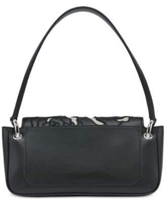 Monet Embroidered Leather Shoulder