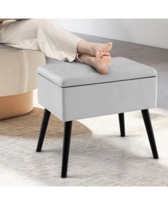 Storage Ottoman with Legs for Living Room and Bedroom Stylish and Functional Storage Solution