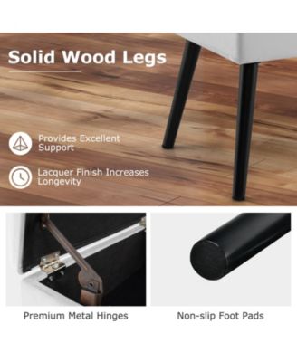 Storage Ottoman with Legs for Living Room and Bedroom Stylish and Functional Storage Solution