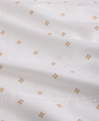 Foulard Dot Printed 550-Thread Count 4-Pc. Sheet Set, Queen, Exclusively at Macy's