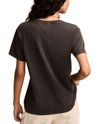 Женская хлопковая футболка Country Heart Boyfriend от бренда Lucky