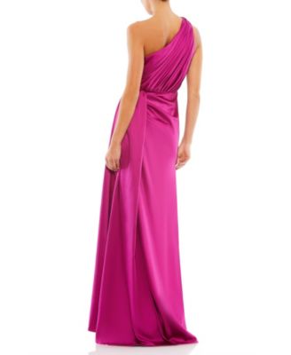 Women's Ieena Draped One Shoulder Satin Gown
