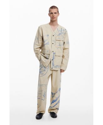 Стильная мужская куртка с этническим принтом Desigual 47890₽