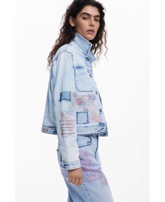Women's Denim jacket with patches