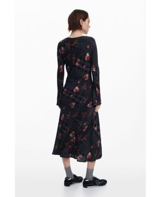 Women's Midi dress with checks