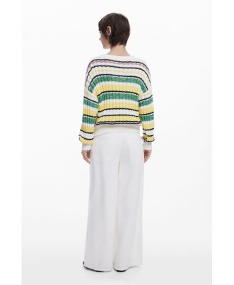 Women's Colorful striped sweater