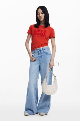 Дизайнерская женская сумка через плечо из средней сетки Desigual