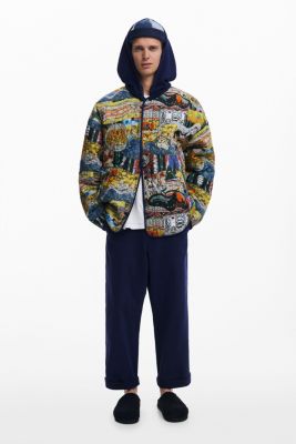 Дизайнерская мужская куртка Desigual с реверсивным дизайном 51990₽