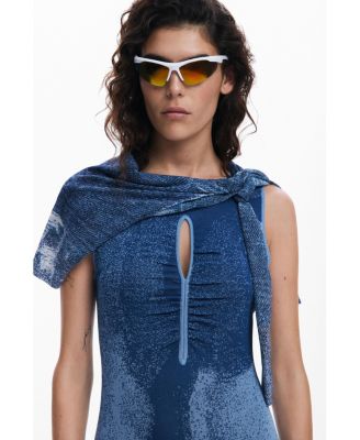 Women's Jacquard cut-out dress