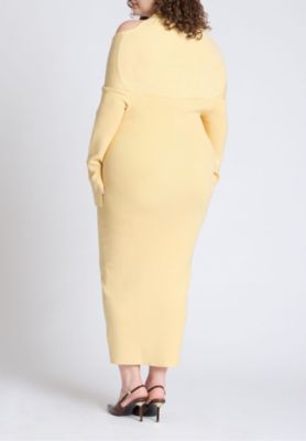 Платье-свитер ELOQUII Plus Size с галстуком