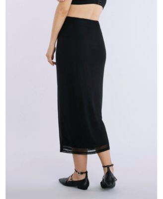 Материнство, Материнство по беременности и родам, Сетчатая облегающая юбка макси - Motherhood