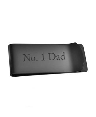 Basic Large Wide Strong Money Clip Card Holder - Black Gold Silver Stainless Steel