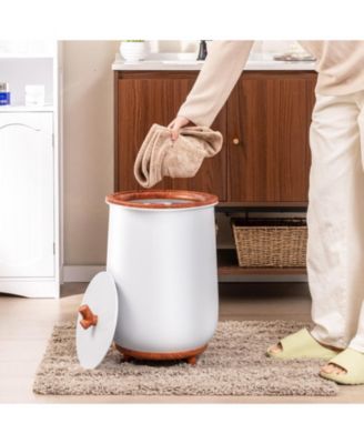 23L Large Luxury Bucket-Style Towel Warmer with Fragrant Disc Holder