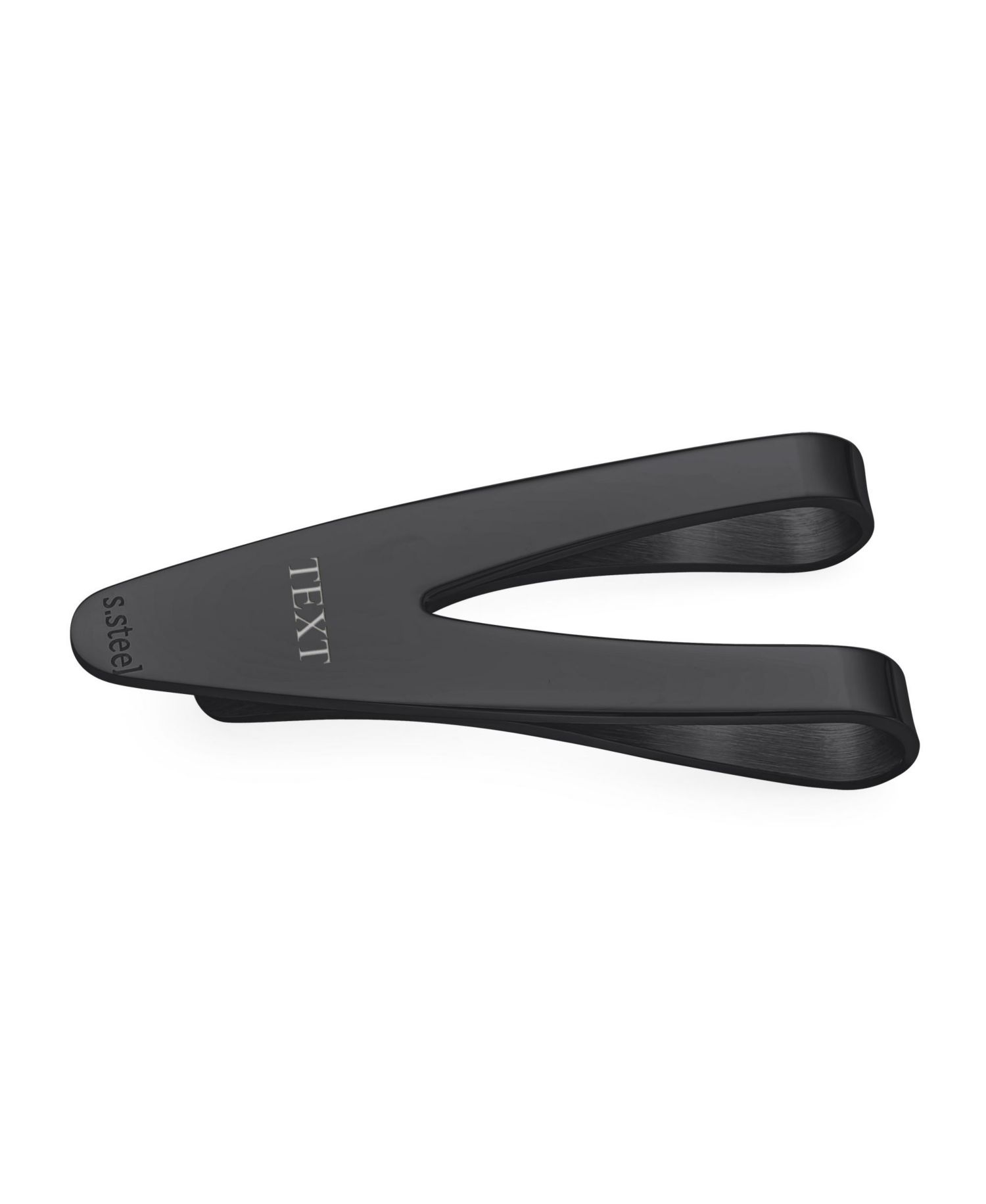 V-Shaped Large Wide Strong Plain Money Clip Card Holder Stainless Steel