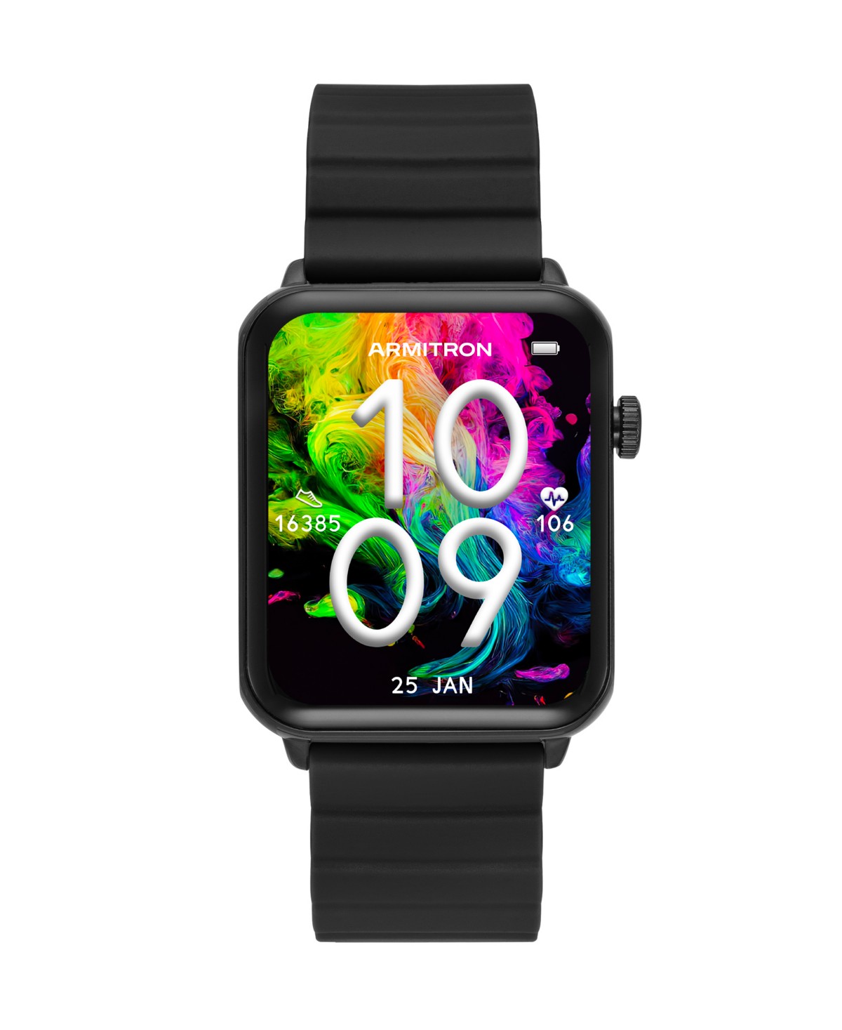 Armitron Connect Matrix Black Silicone Smartwatch, 44mm — фото 1