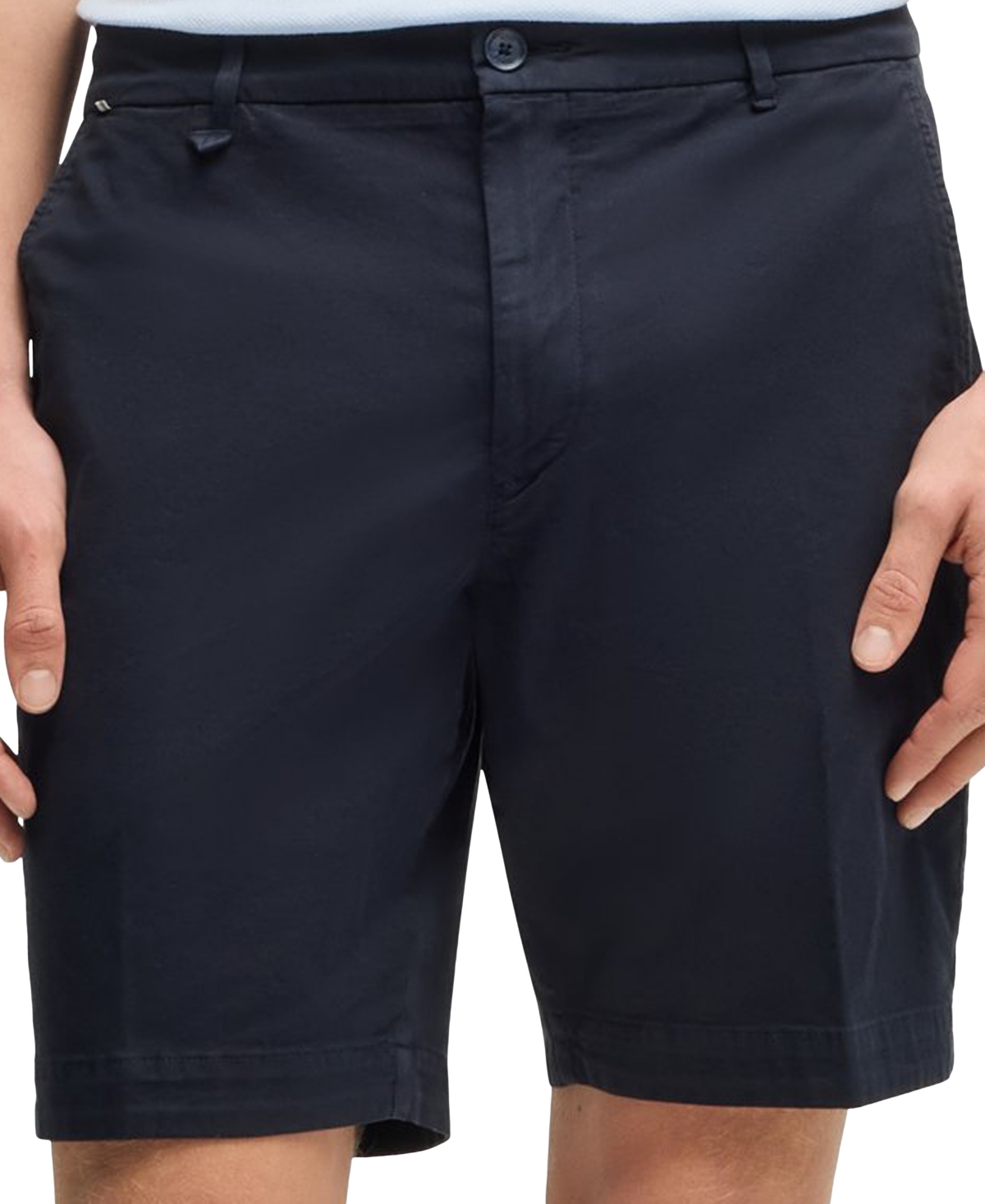 Hugo Boss S-commuter Slim-fit Shorts In Dark Blue
