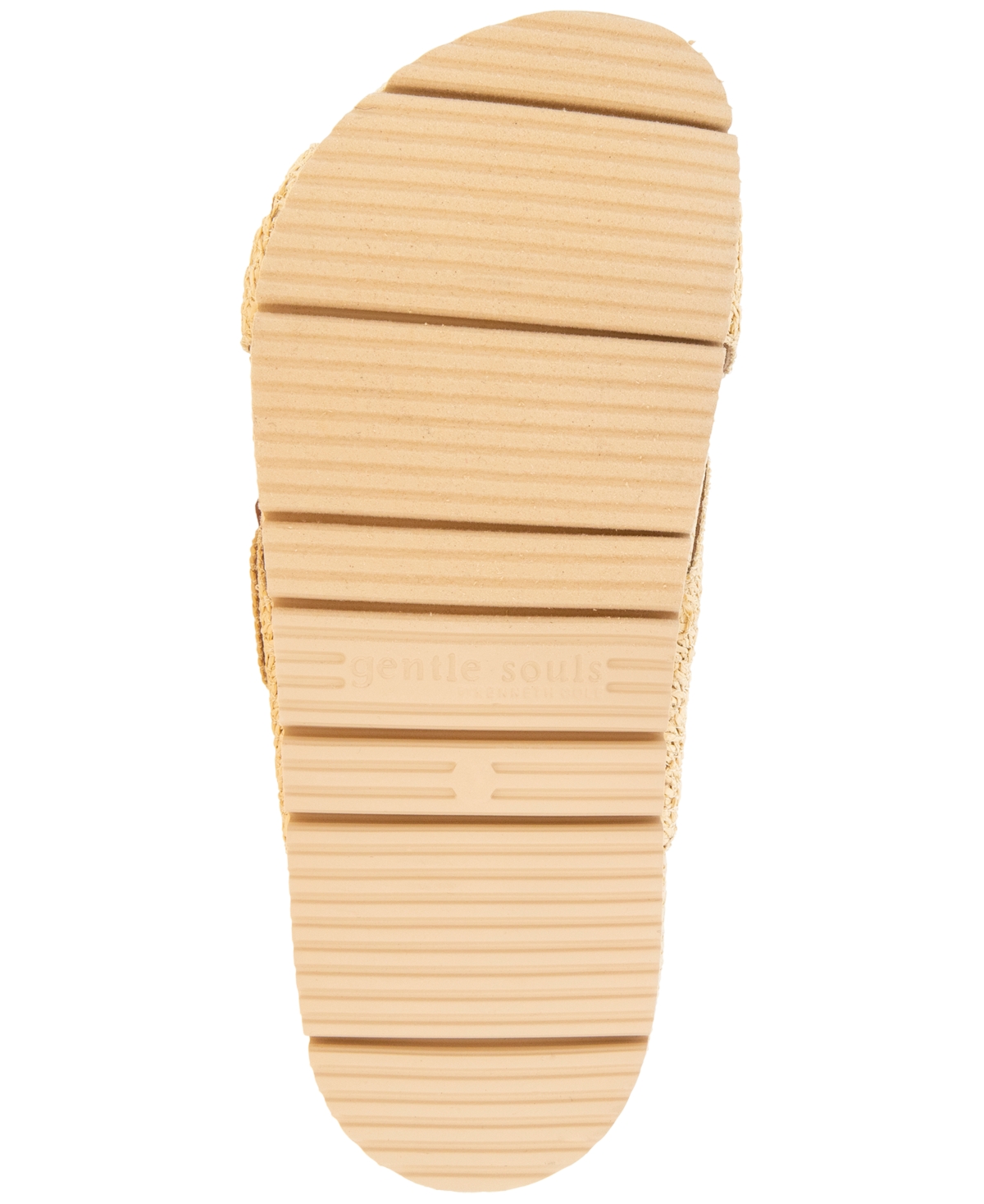 Shop Gentle Souls Women's Louisa Buckled Slide Sandals In Natural Raffia