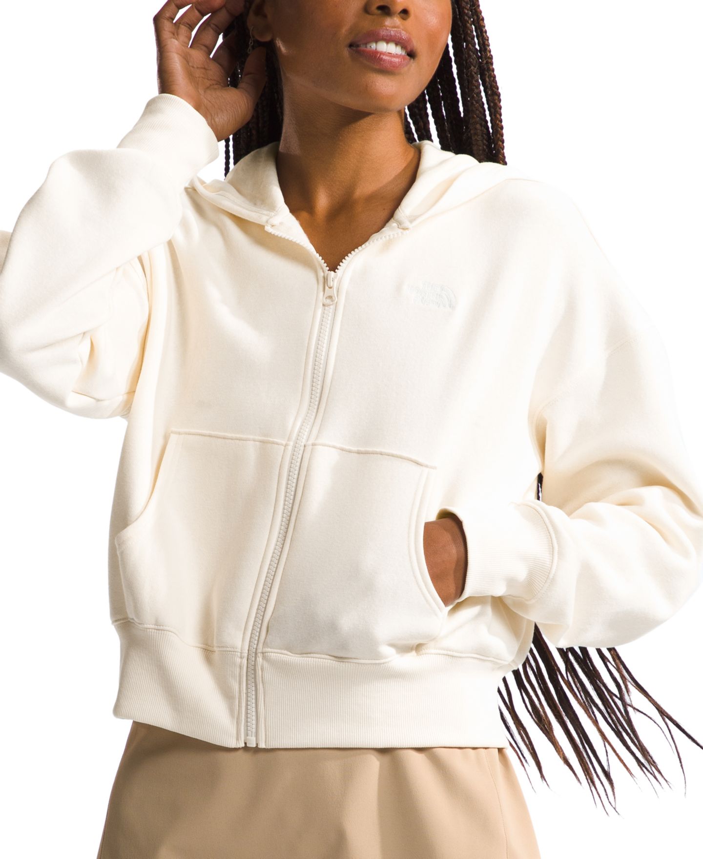 Женское худи The North Face Evolution Full-Zip, цвет: Белый дюнный — фото 3