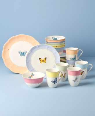 Butterfly Meadow Color 24 Pc. Dinnerware Set, Service for 6, Exclusively at Macy's