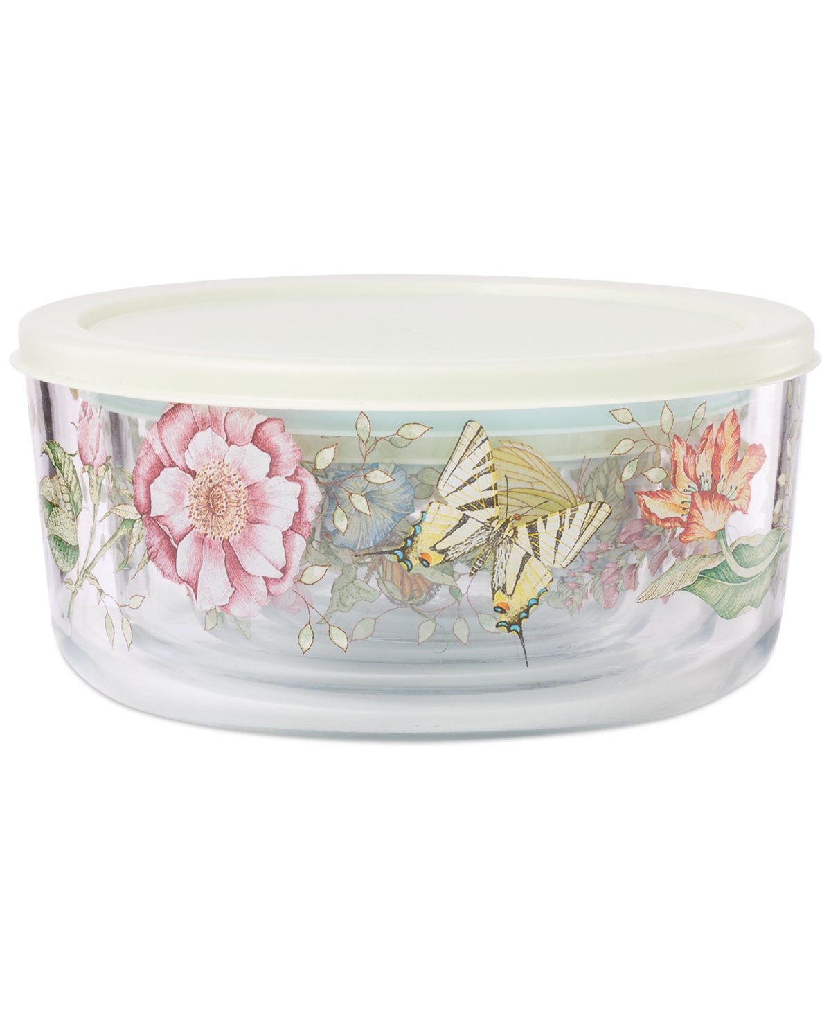 Lenox Butterfly Meadow Glass Food Storage Container with Lid, Set of 4