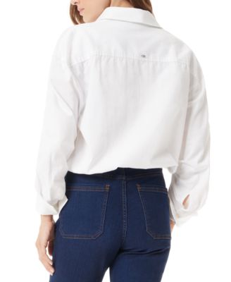 Женская эластичная рубашка на пуговицах из хлопка Dith от Sam Edelman