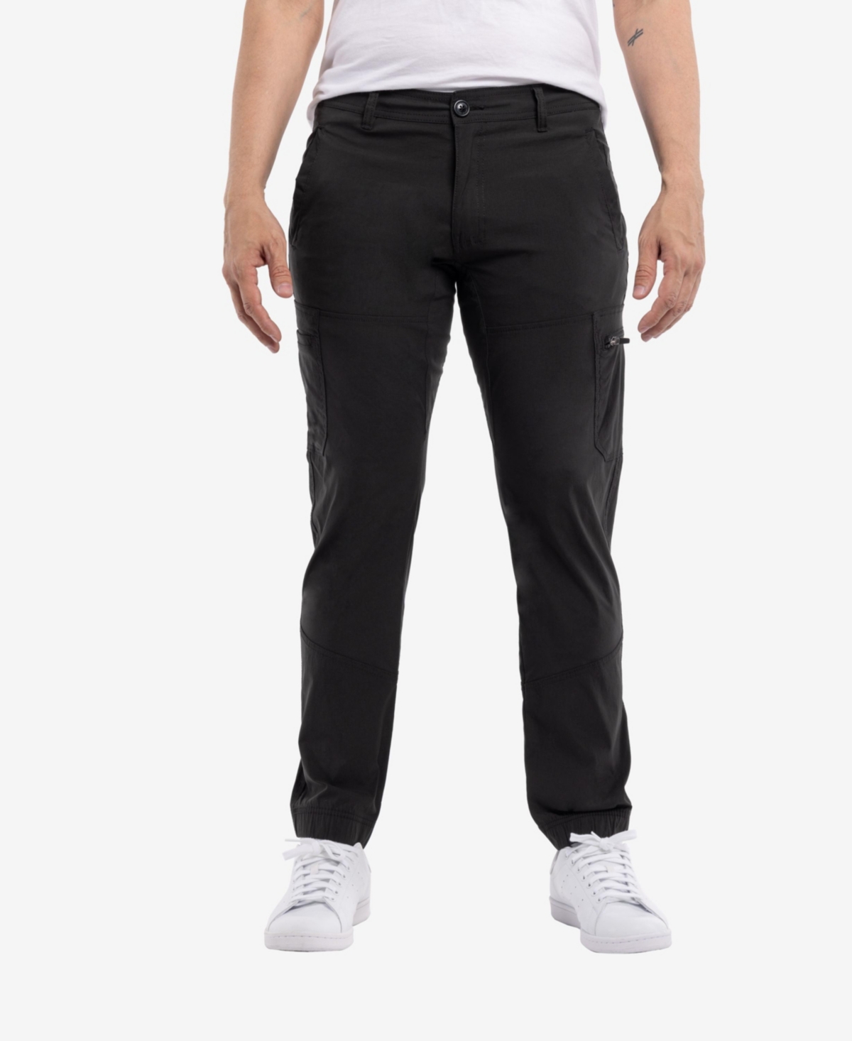 Men's Hybrid Jogger Cargo Pants - Black