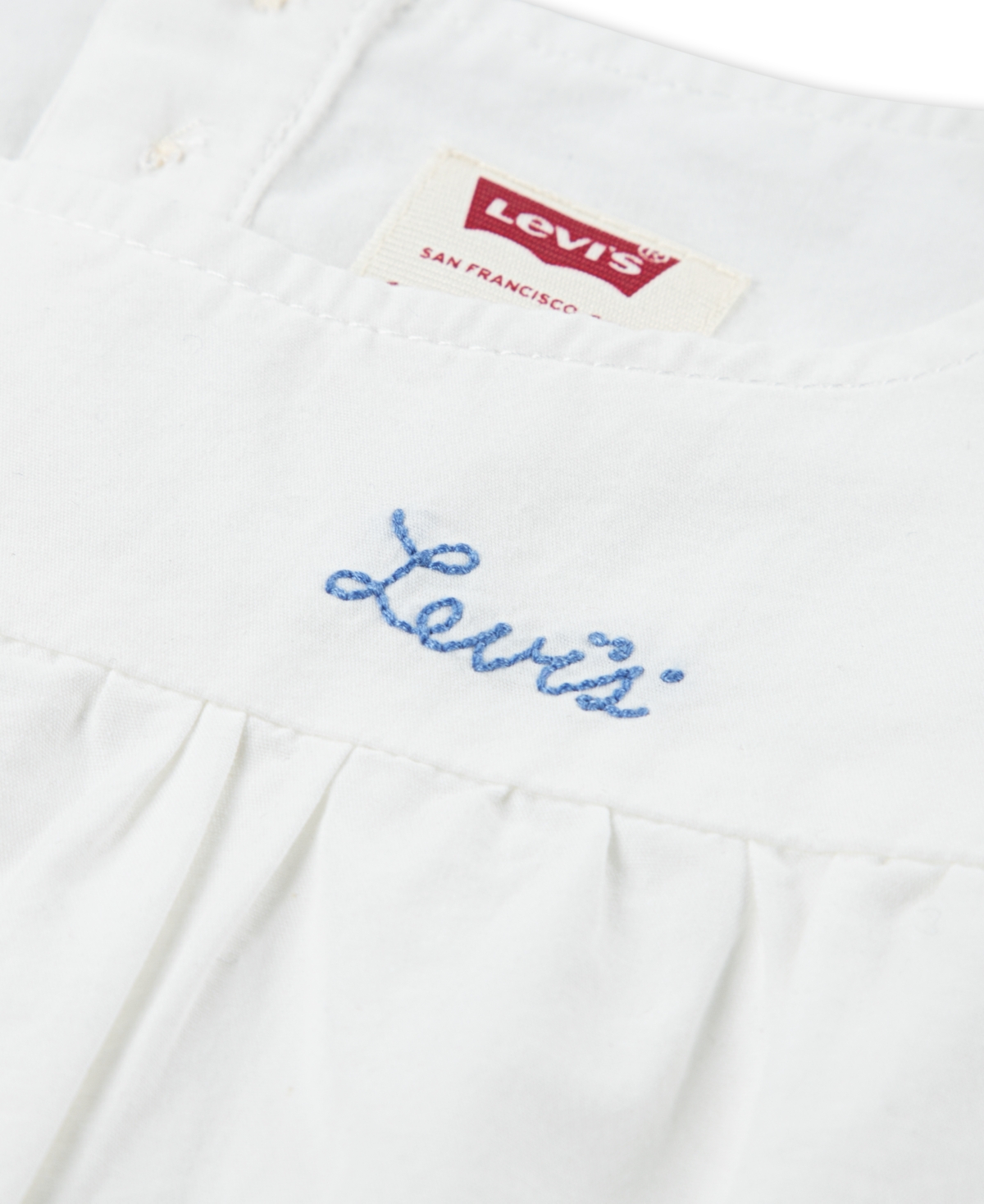 Levi's Toddler Girls 3-piece Flatter Top Flared Leggings And Headband Set In Bright White