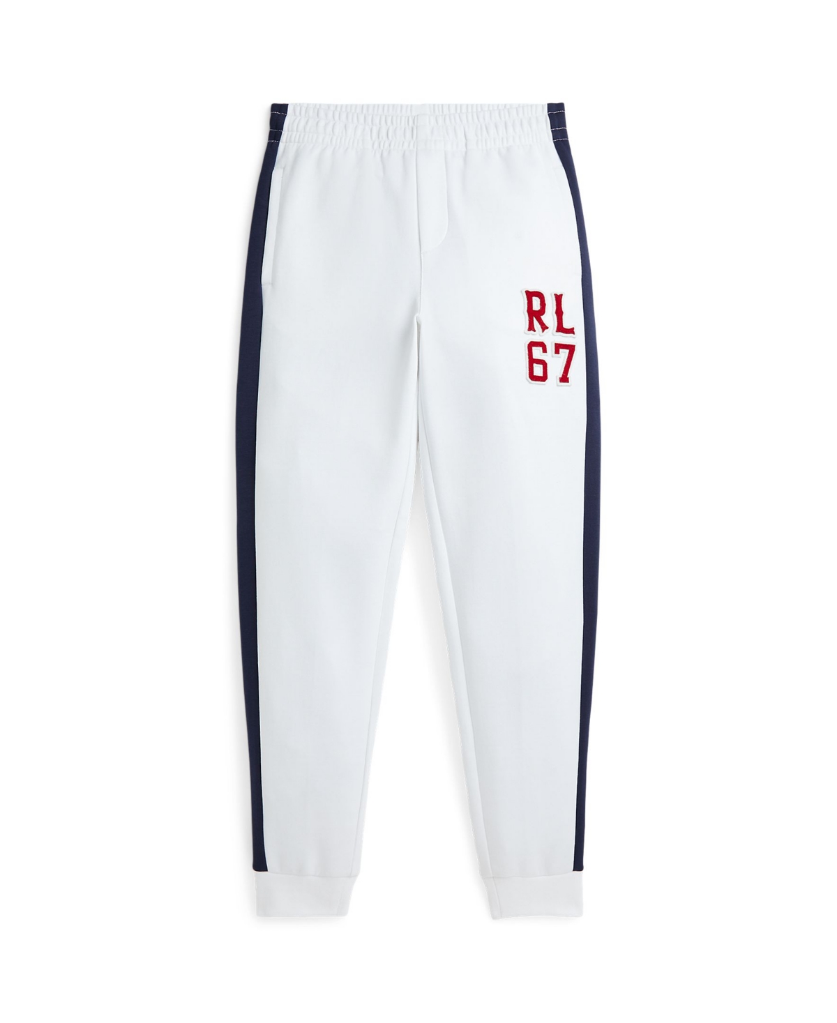 Polo Ralph Lauren Big Boys Logo Double Knit Joggers In White
