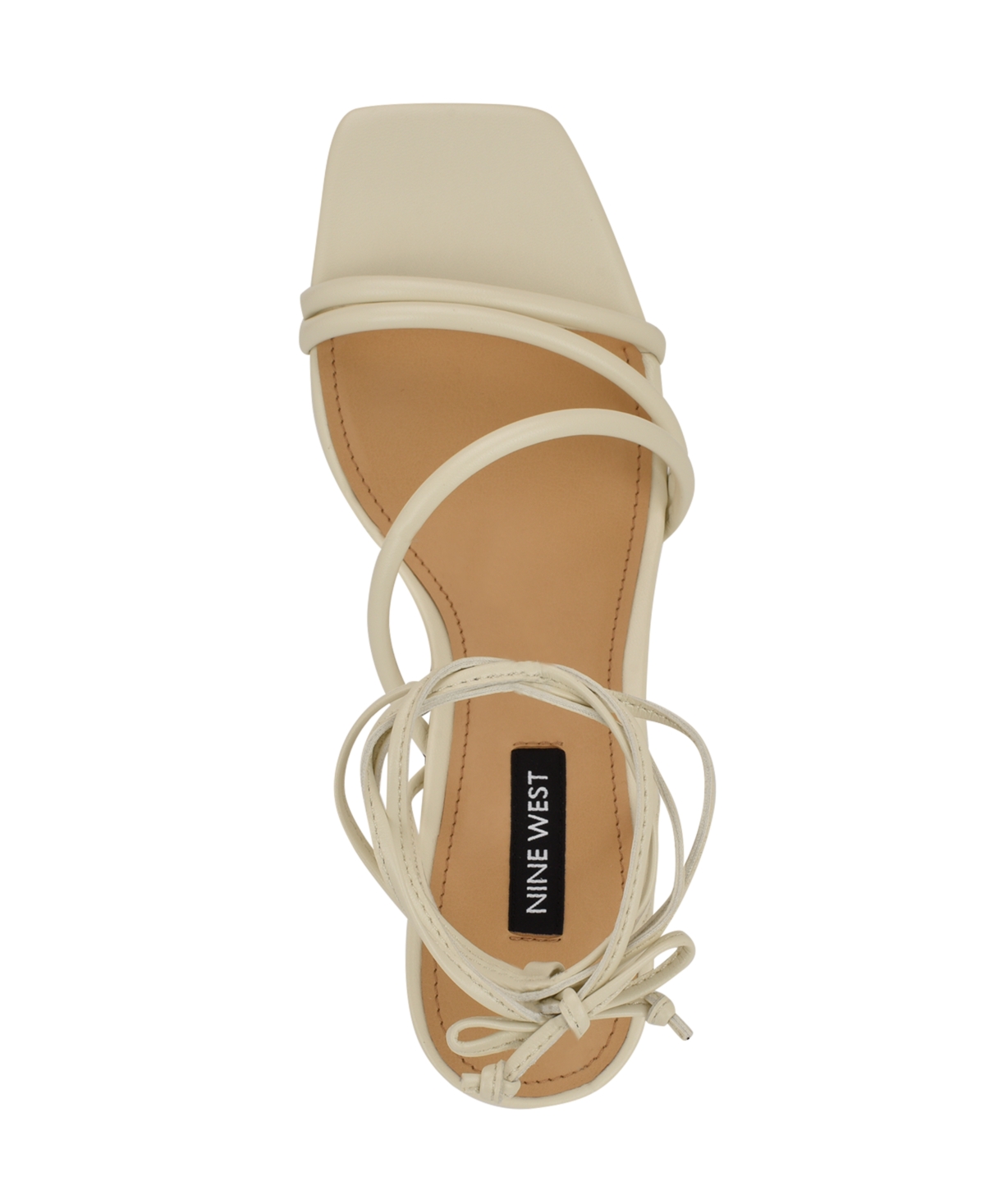 Nine West Women's Hendy Strappy Lace Up Dress Sandals In Cream