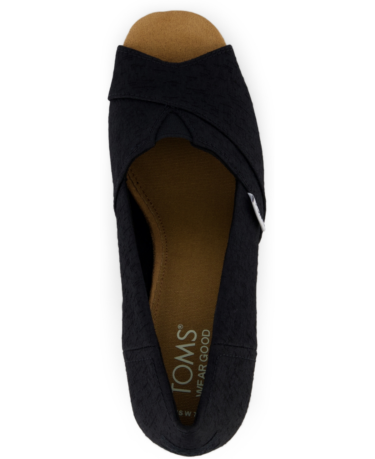TOMS WOMEN'S SLIP ON WEDGE SANDALS 