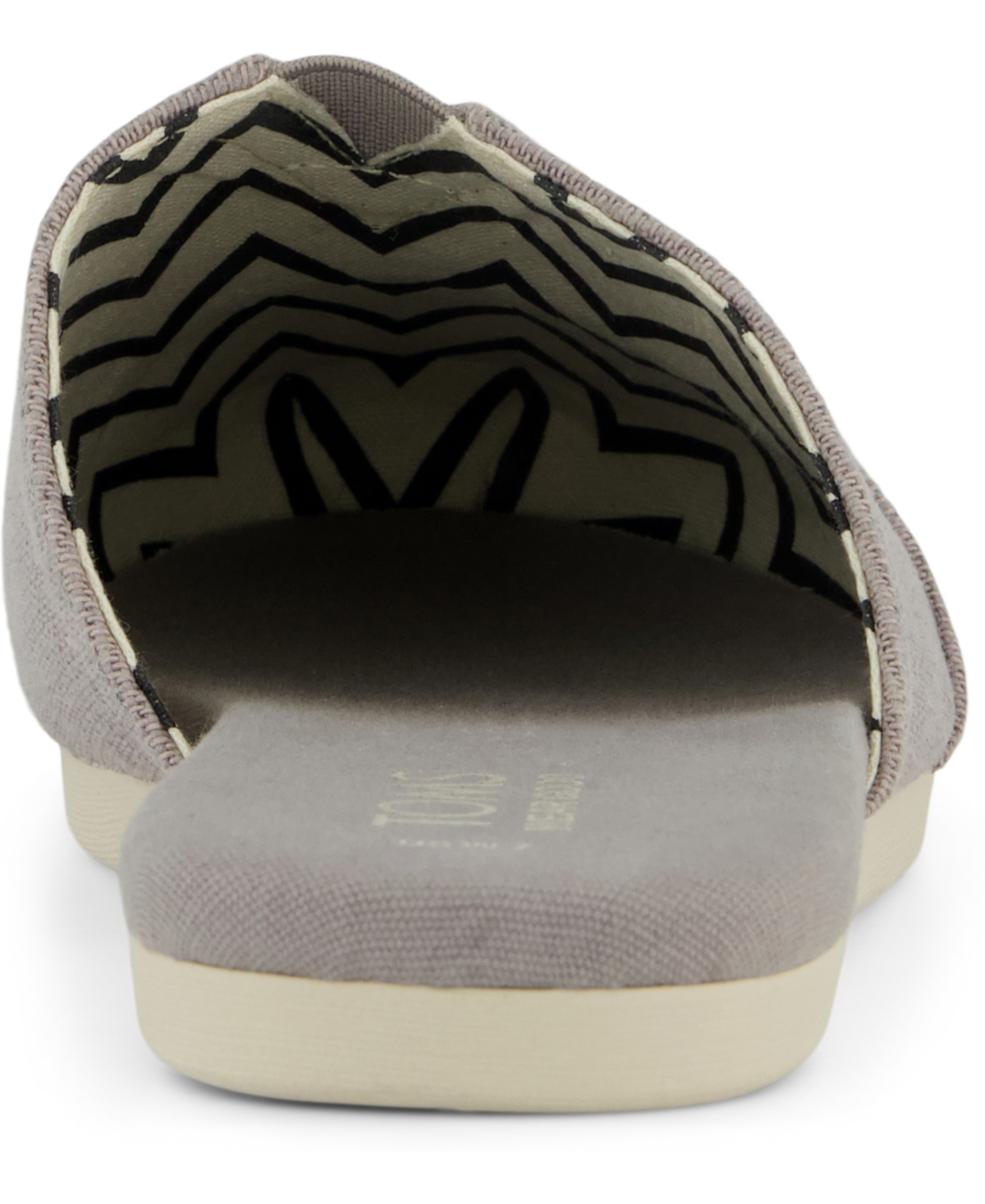 Shop Toms Women's Alpargata Espadrille Almond Toe Mules In Morning Dove Heritage Canvas